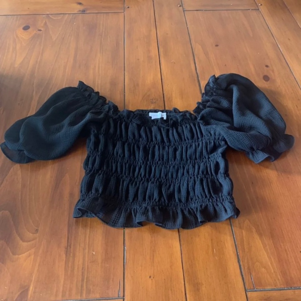 Native Daughters Black Off The Shoulder Top